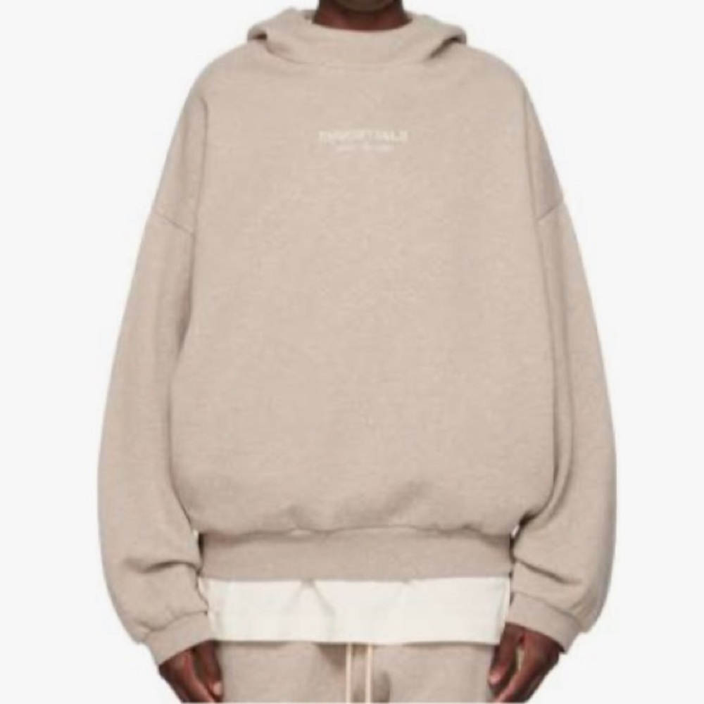 Fear of God Essentials Taupe Bonded Hoodie